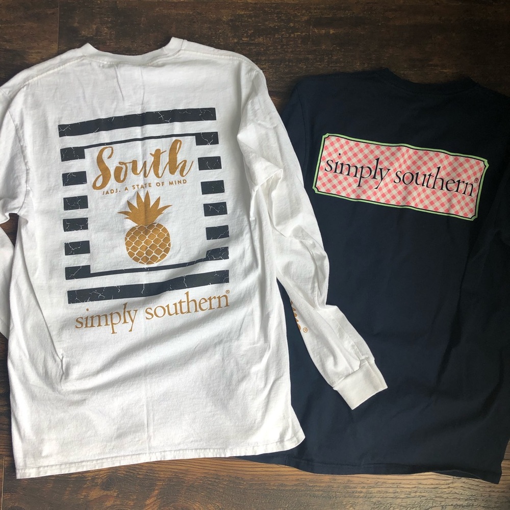 Simply Southern Long Sleeve Shirts - Set of 2